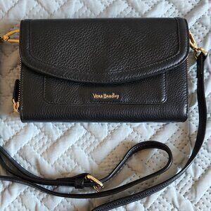 Vera Bradley Black Leather Ultimate Crossbody